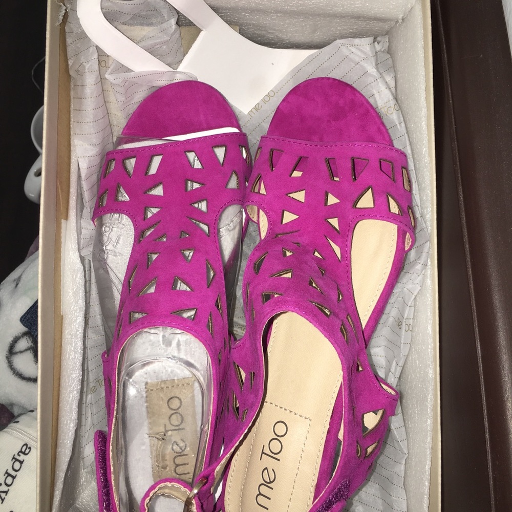 Purple sandals